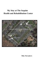 My Stay at The Sequim Health and Rehabilitation Center book cover