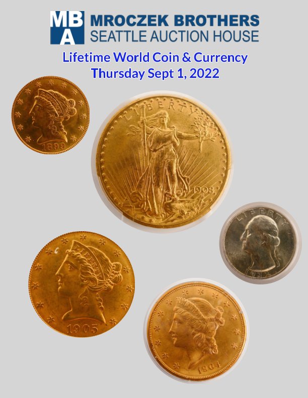 View Sept 1, 2022 Lifetime World Coin and Currency Auction by Jeremy Buben