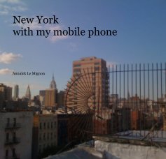 New York with my mobile phone book cover