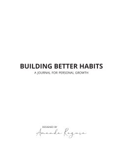 Building Better Habits book cover