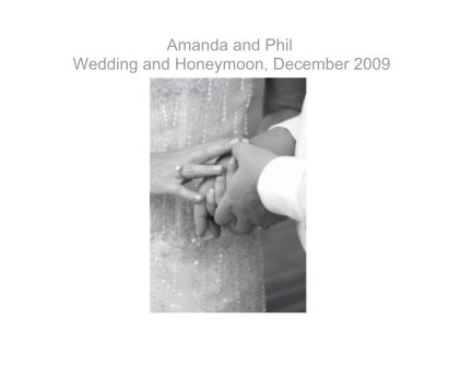 Amanda and Phil Wedding and Honeymoon, December 2009 book cover