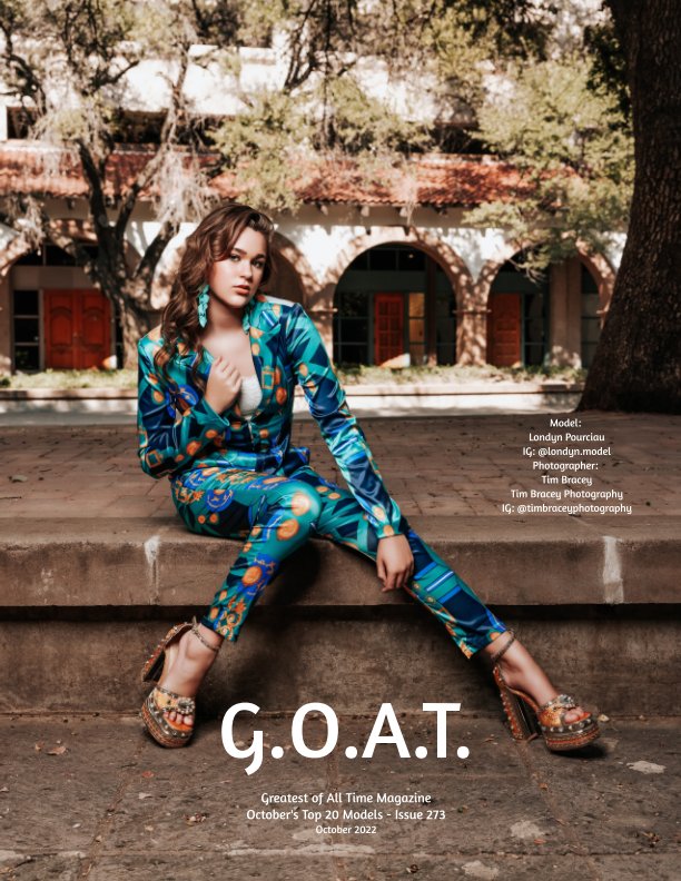 Ver GOAT Issue 273 October 2022 Top Models por Valerie Morrison, O Hall