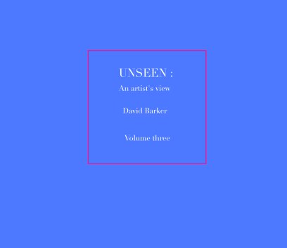 'UNSEEN', Sketchbooks Vol 3. book cover