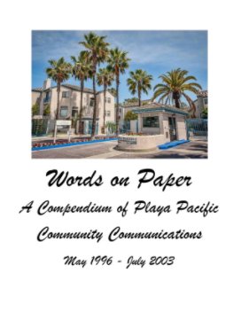 Playa Pacific Community Communications 1996-2003 book cover
