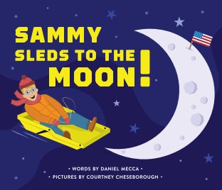 Sammy Sleds to the Moon book cover