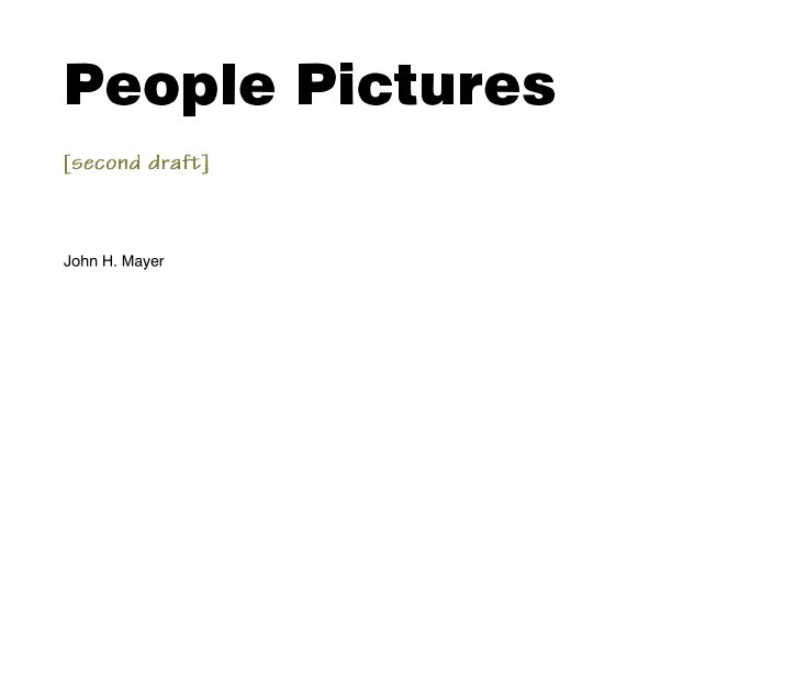 Ver People Pictures por John H. Mayer