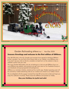 Garden Railroading News Nov-Dec 2020 #2 book cover