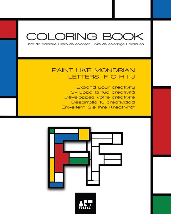 Coloring Book - Alphabet Mondrian Style nach ART-visual anzeigen