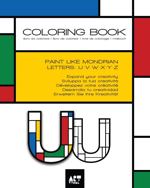 Visualizza Coloring Book - Alphabet Mondrian Style di ART-visual