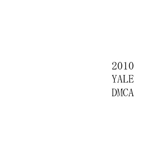 Ver 2010 YALE DMCA por Ken Lovell