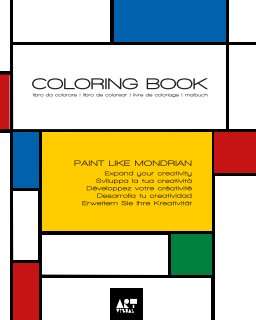 Coloring Book - Paint like Mondrian book cover