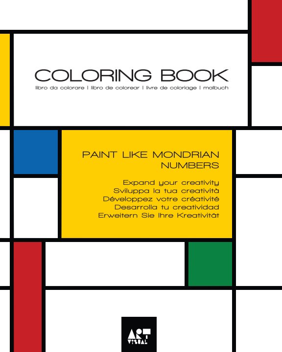 Visualizza Coloring Book - Numbers Mondrian Style di ART-visual