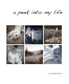 a peek into my life book cover