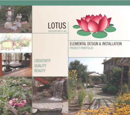 Lotus Gardenscapes Portfolio book cover