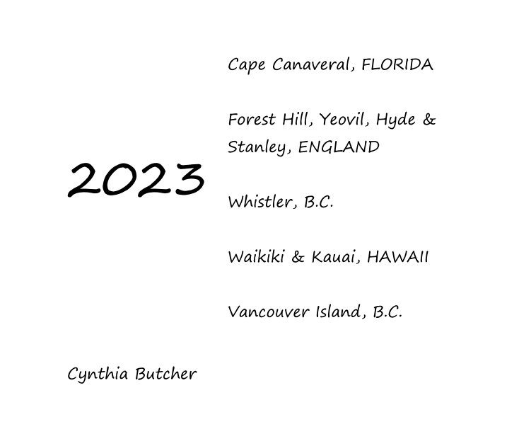 Ver 2023 por Cynthia Butcher