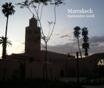 Marrakech Septiembre 2008 book cover