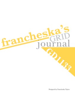 francheska's grid journal book cover