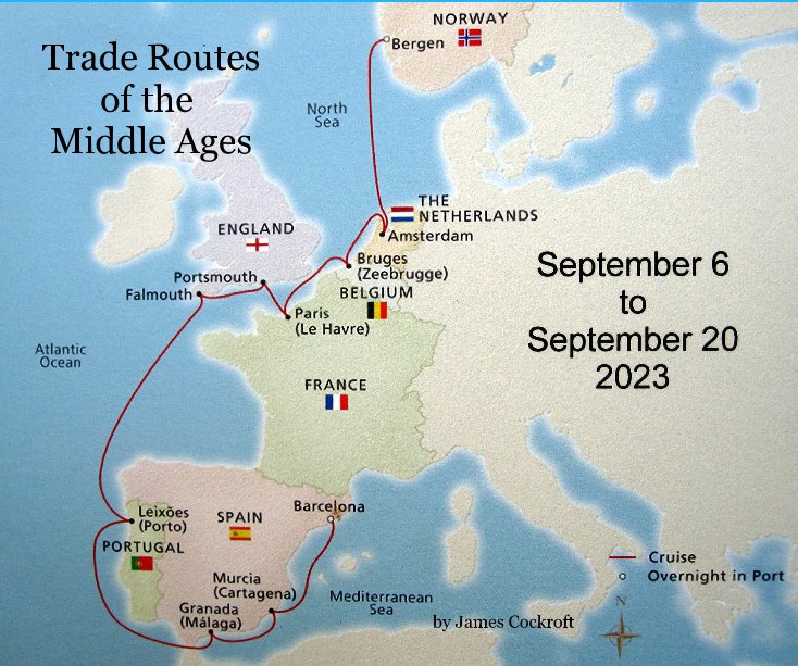 View Trade Routes of the Middle Ages by James Cockroft