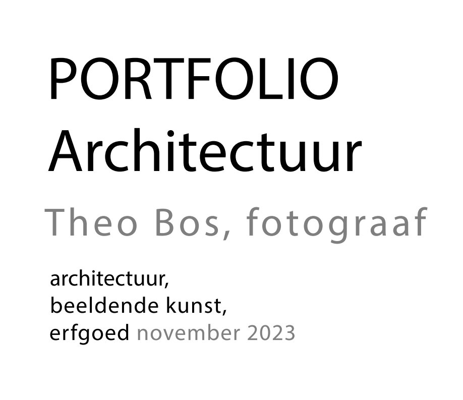 View Portfolio Architectuur - LargeLandscape by Theo Bos