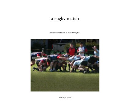 a rugby match book cover
