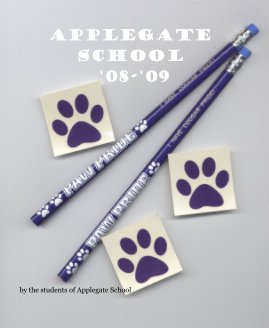 Applegate School '08-'09 book cover