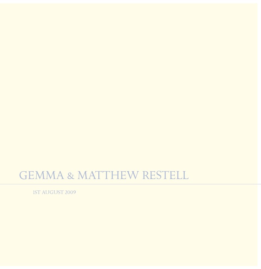 View The Wedding Album by Restell