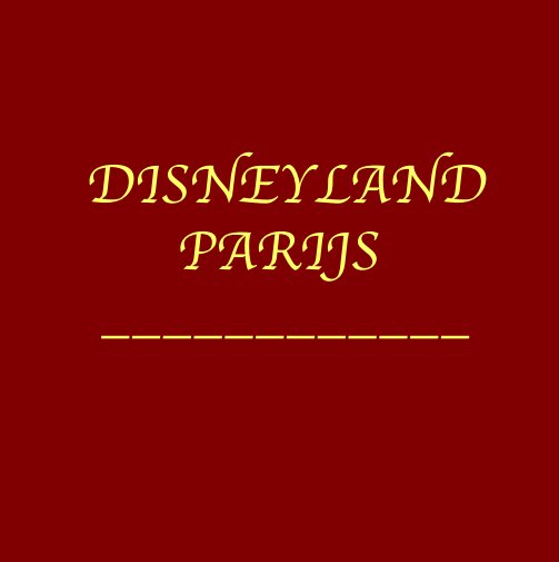Ver Disneyland Parijs por René Sutter