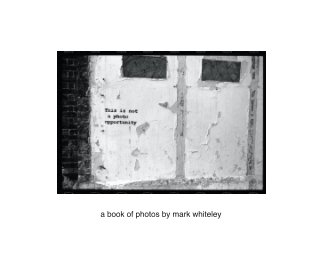 a book of photos by mark whiteley book cover