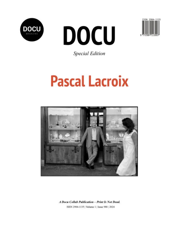 View Pascal Lacroix by Docu Magazine