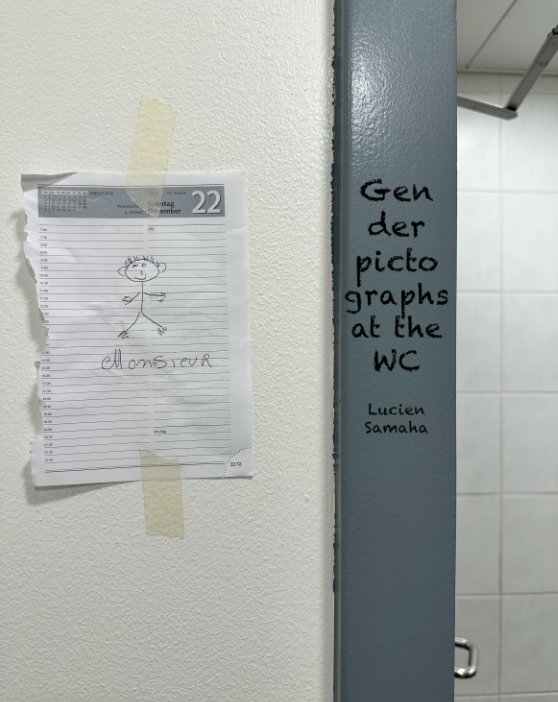 View Gender Pictographs at the WC by Lucien Samaha