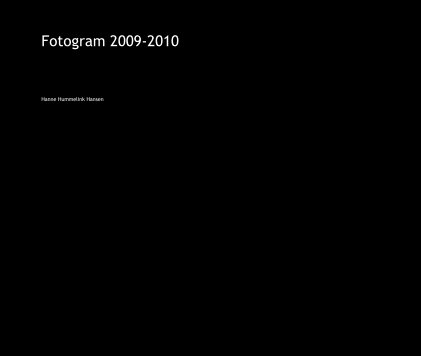 Fotogram 2009-2010 book cover