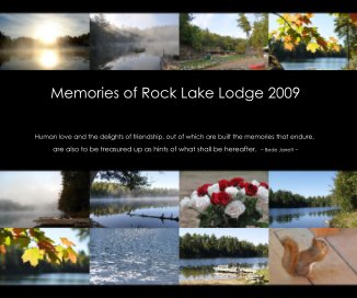 Memories of Rock Lake Lodge 2009 book cover