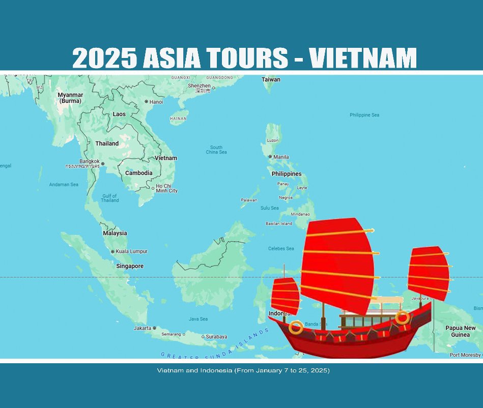 Ver 2025 Asia Tours - Vietnam and Indonesia por Henry Kao