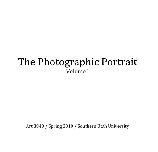 View The Photographic Portrait Volume I by jepaul20