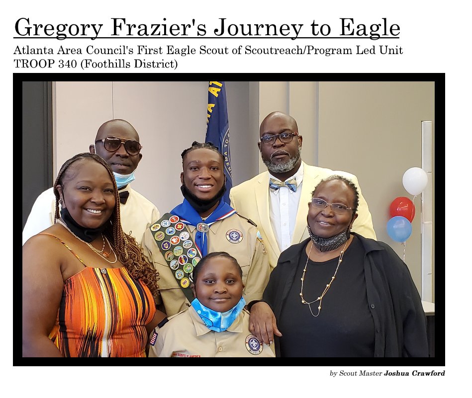 View Gregory Frazier's Journey to Eagle by Scout Master Joshua Crawford
