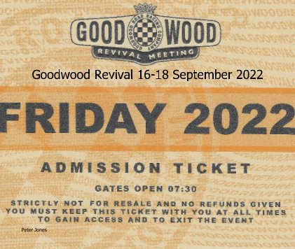 Goodwood Revival 16-18 September 2022 book cover