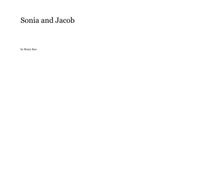 Sonia and Jacob - Draft book cover