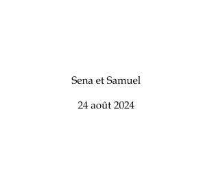 Sena et Samuel book cover