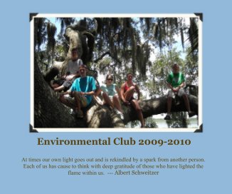 Environmental Club 2009-2010 book cover