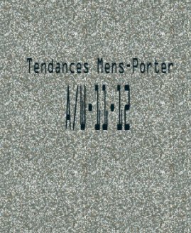 Tendances mens-porter a/w 11-12 book cover
