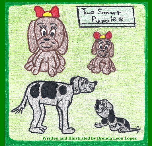 View Two Smart Puppies by Brenda Leon Lopez