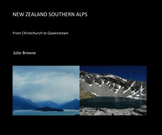 NEW ZEALAND SOUTHERN ALPS book cover