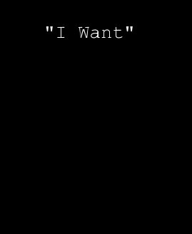 "I Want" book cover