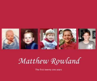 Matthew Rowland book cover