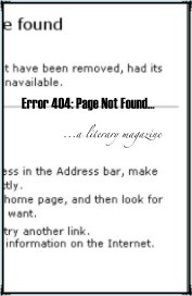 Error 404: Page Not Found... book cover