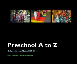Preschool A to Z book cover