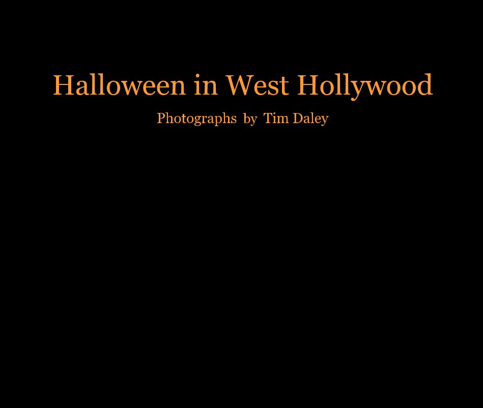 Ver Halloween in West Hollywood por Photographs  by  Tim Daley