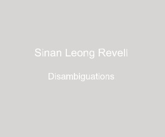 Disambiguations book cover
