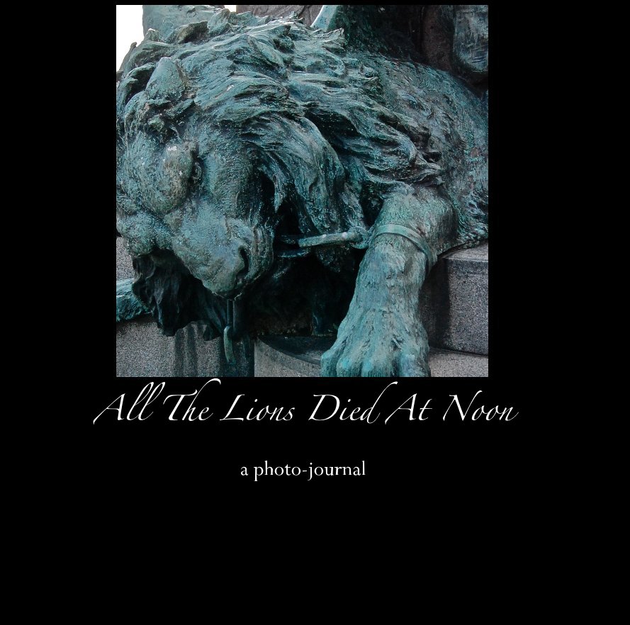 View All The Lions Died At Noon a photo-journal by Stephen W Manning & James B Wilson