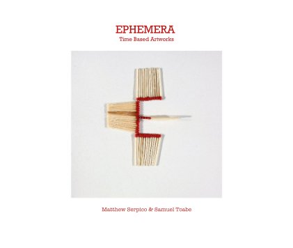 EPHEMERA Time Based Artworks book cover